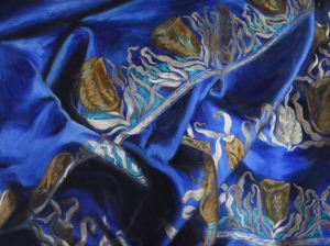 Blue Sari, Artist-Jen Brown